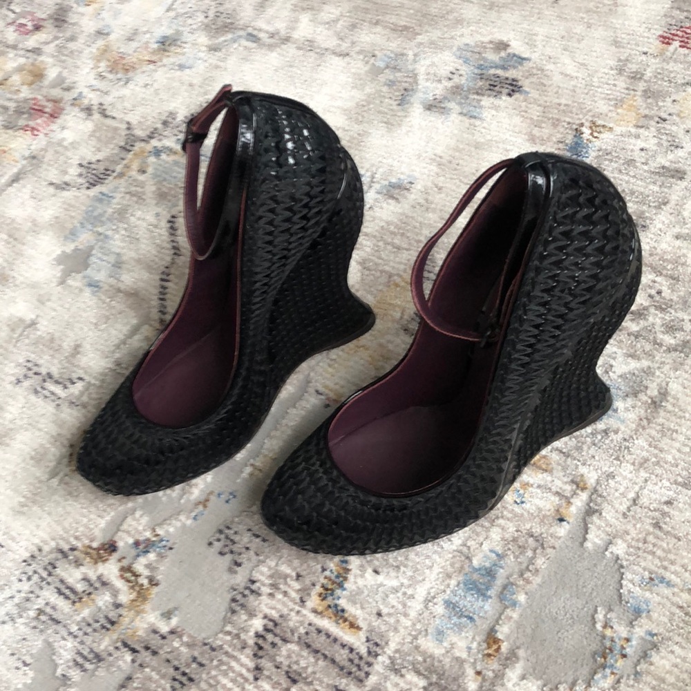 Bottega Veneta Ankle Strap Closed Wedges